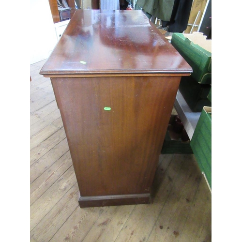 52 - A mahogany chest of drawers fitted with two short drawers over three long drawers , width 42ins, hei... 