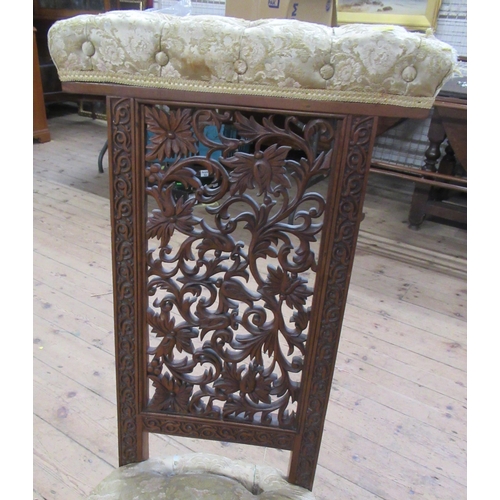 6 - A prie-dieu chair, with carved decoration