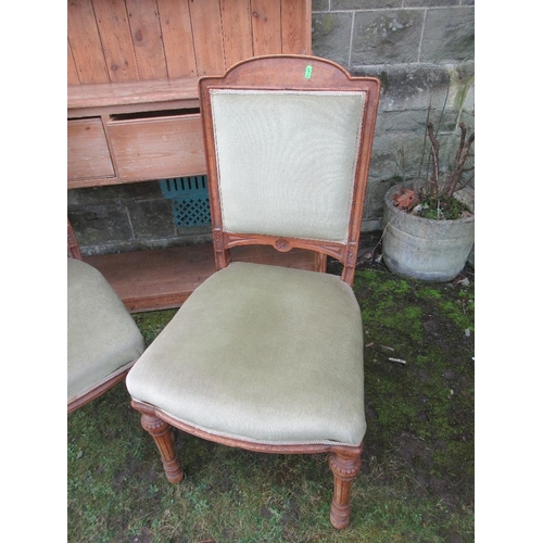 74 - A pair of 19th century chairs stamped R. Whytock & Co Edin 5736