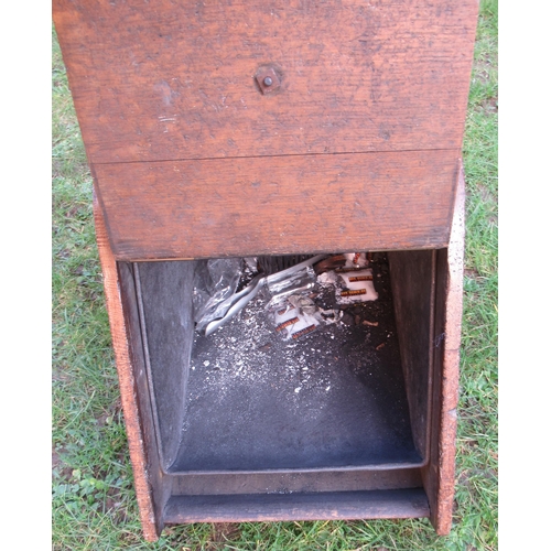 86 - An oak coal scuttle