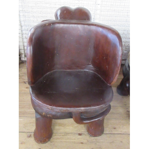 49 - A pair of elephant tub chairs