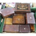A collection of 19th century and later boxes
