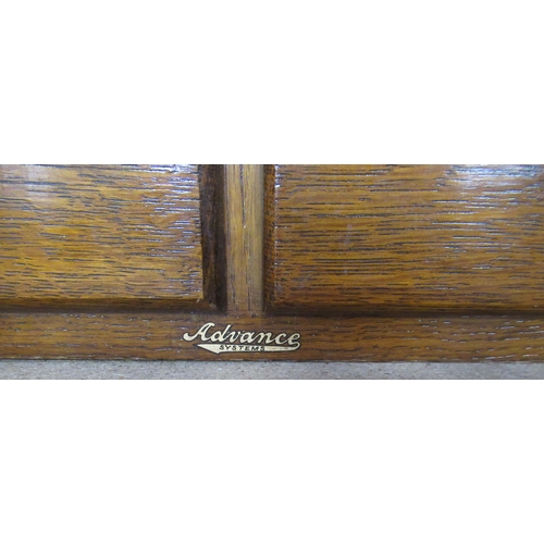 Advance System oak filing drawers