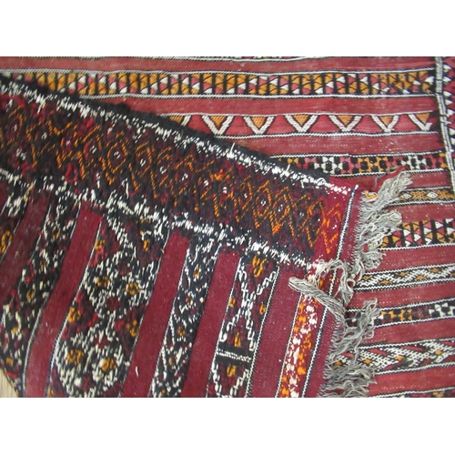 An Eastern design rug, 37ins x 42ins