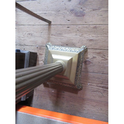 49 - A brass standard lamp