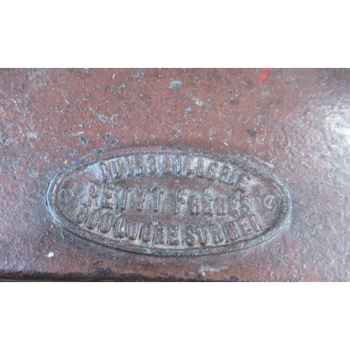 294 - A French metal book press