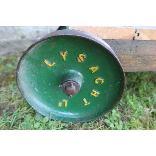 45 - A small trolley, the wheel stamped Lysaght Ltd