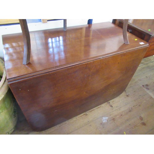 40 - A 19th century mahogany gate leg table together with a corner wash stand
