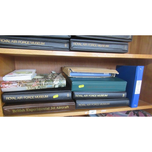 487 - Two shelves of First Day covers, predominantly related to the RAF