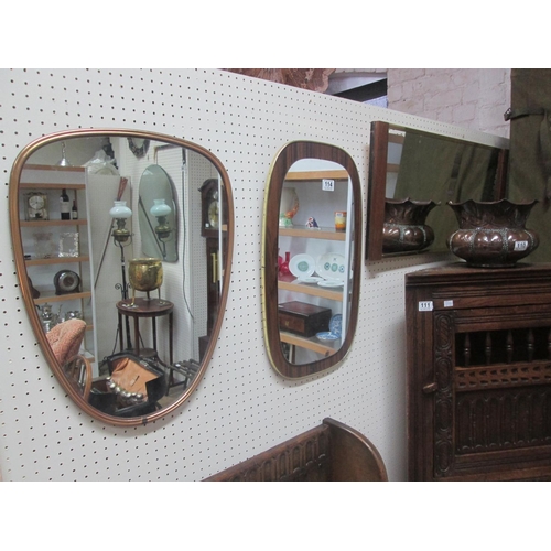 114 - 3 Retro mirrors