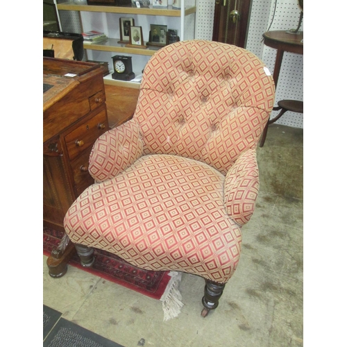 118 - Victorian fire side chair