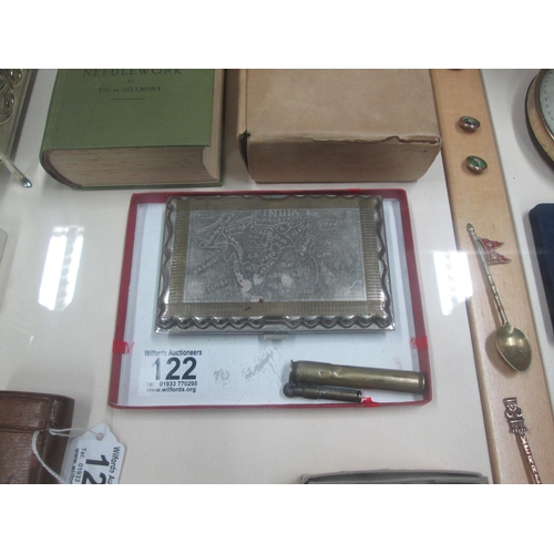 122 - WW2 cigarette case & lighter