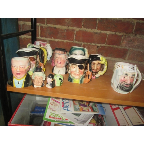 145 - Qty Character Jugs