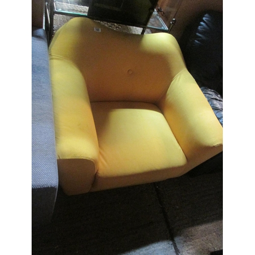 166 - Yellow arm chair