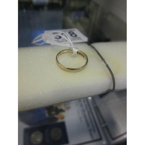 318 - 22ct Ring size L