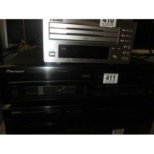 411 - Pioneer multi play disc player