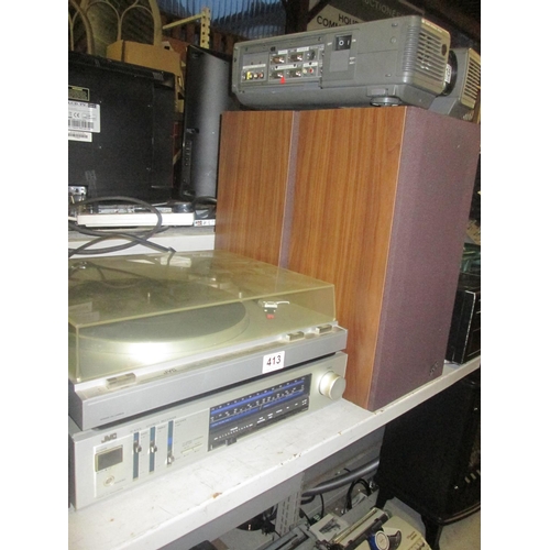 413 - JVC turntable etc