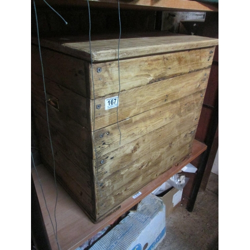 167 - Small wooden crate