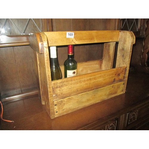 169 - Wooden wine rack