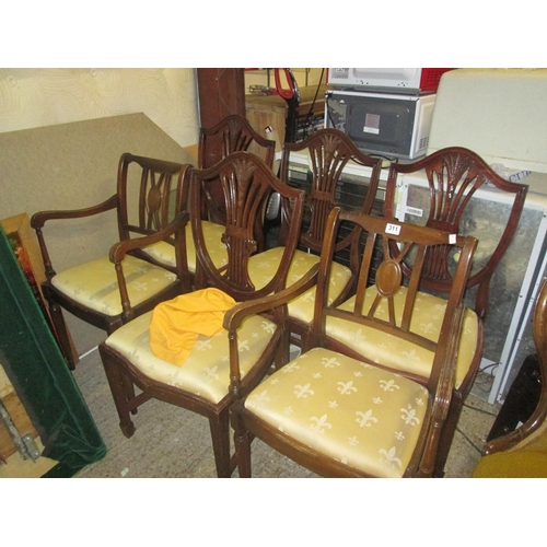 311 - Set 6 dining chairs