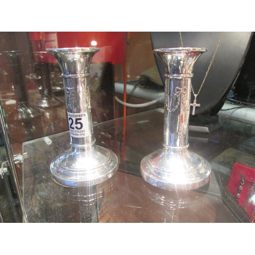 325 - 1915 Birmingham candle sticks