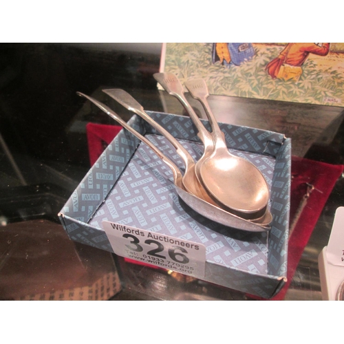 326 - 4 Silver spoons