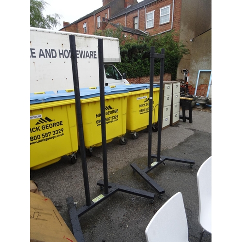 2 - 2 Industrial TV trollies