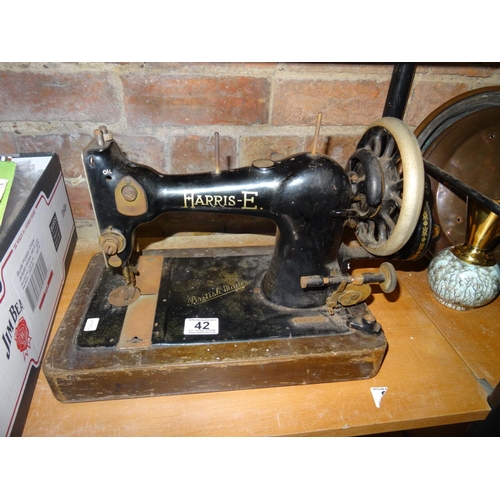 42 - Harris E manual sewing machine