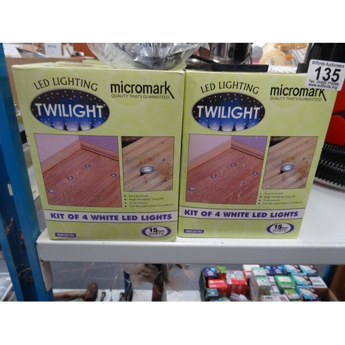 135 - 6 Boxes of twilight LED lights