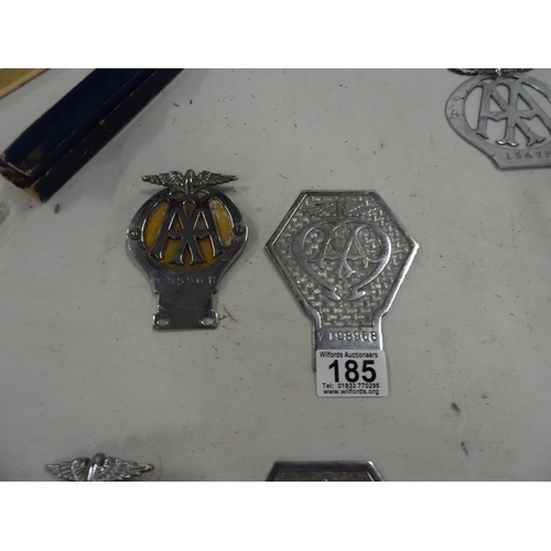 185 - 2 AA car badges