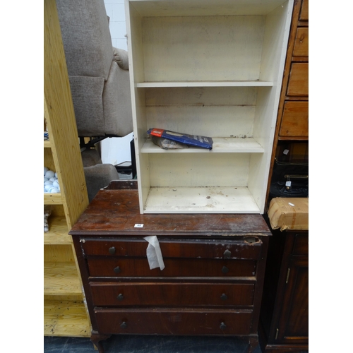 48 - Chest for restoration, bookcase etc