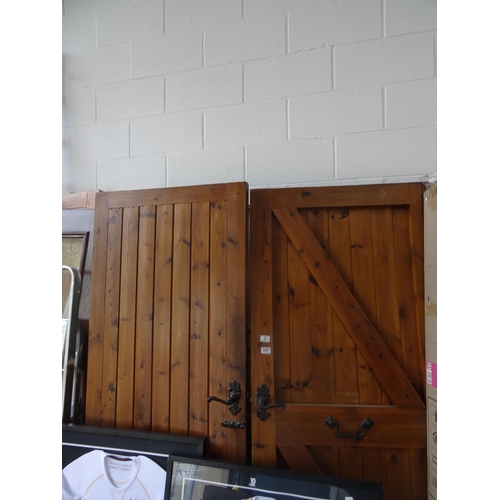 2 - pr of farm style barn doors.