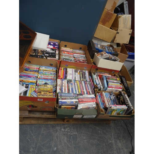 505 - qty dvds, games etc