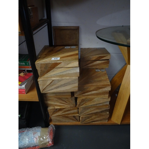 17 - Qty dunelm trinket boxes