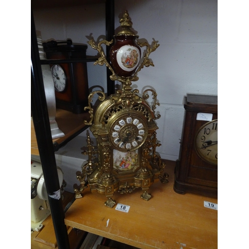 18 - German repro decorative clock