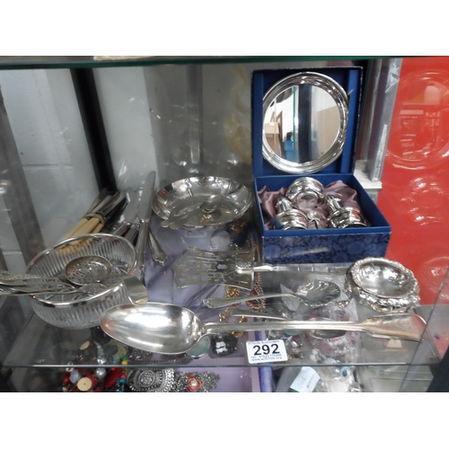 292 - qty silver plate