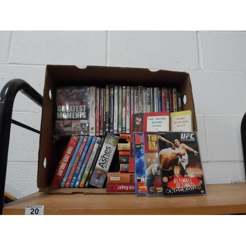 20 - Sporting books, DVD's etc