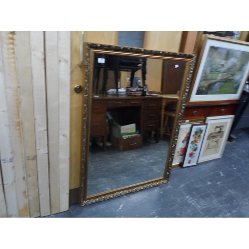 7 - Gilt frame mirror approx 35