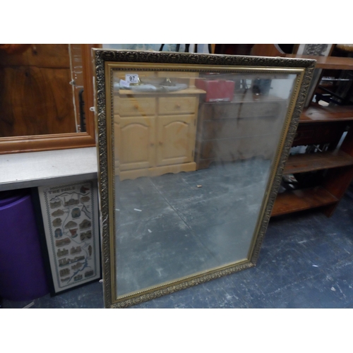 97 - Large gilt frame mirror 34