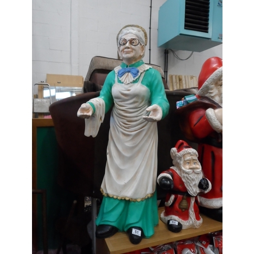 51 - Approx 3.2' high bakers advertising figure