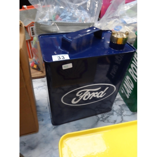 33 - (H 322) Ford petrol can