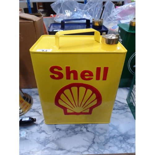 34 - (H 320) Shell petrol can