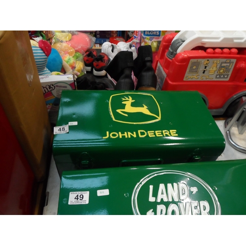 48 - (H 319) John Deere tool box