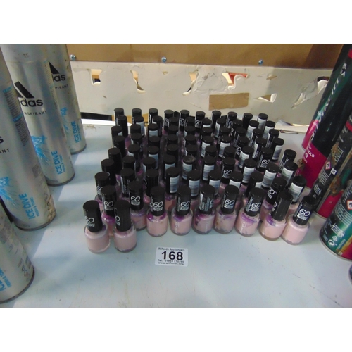 168 - Qty rimmel nail varnish