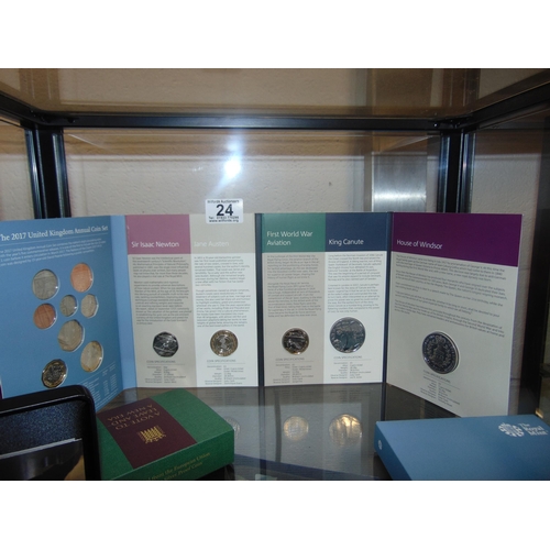 24 - 2017 Royal mint annual coin set