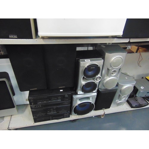 247 - Pioneer stereo system & other speakers