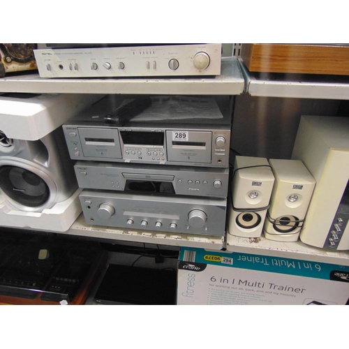 289 - Sony amp, disc player, cassette deck