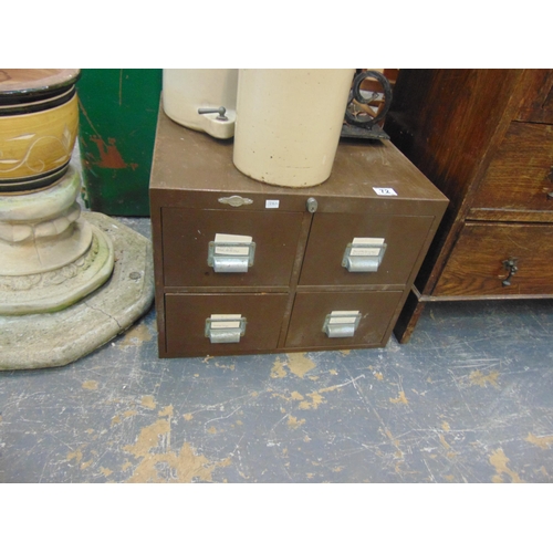 72 - Vintage metal storage unit