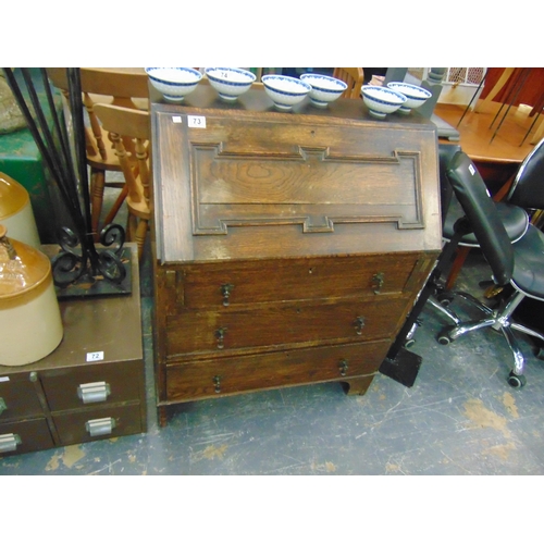 73 - Oak bureau