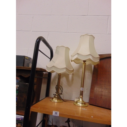 38 - 2 Table lamps.